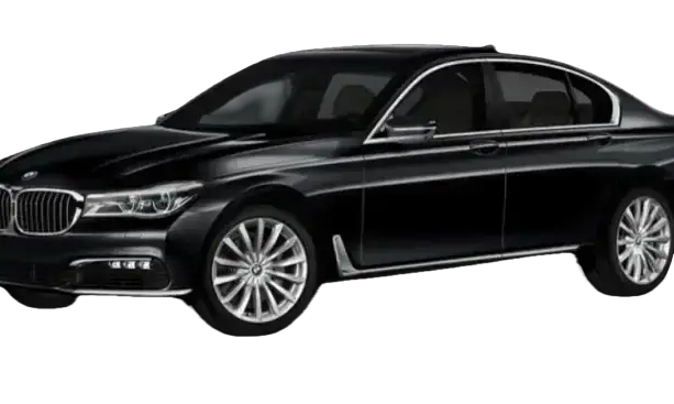 Black luxury sedan for JFK chauffeur service